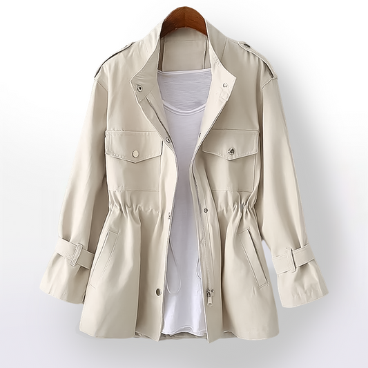 Dames Klassieke Trenchcoat – Casual Tussenjas voor Lente en Herfst