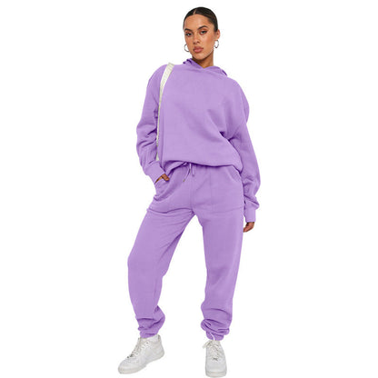 Dames Tweedelig Trainingspak – Hoodie en Joggingbroek Set, voor Sport, Thuis en Sportschool