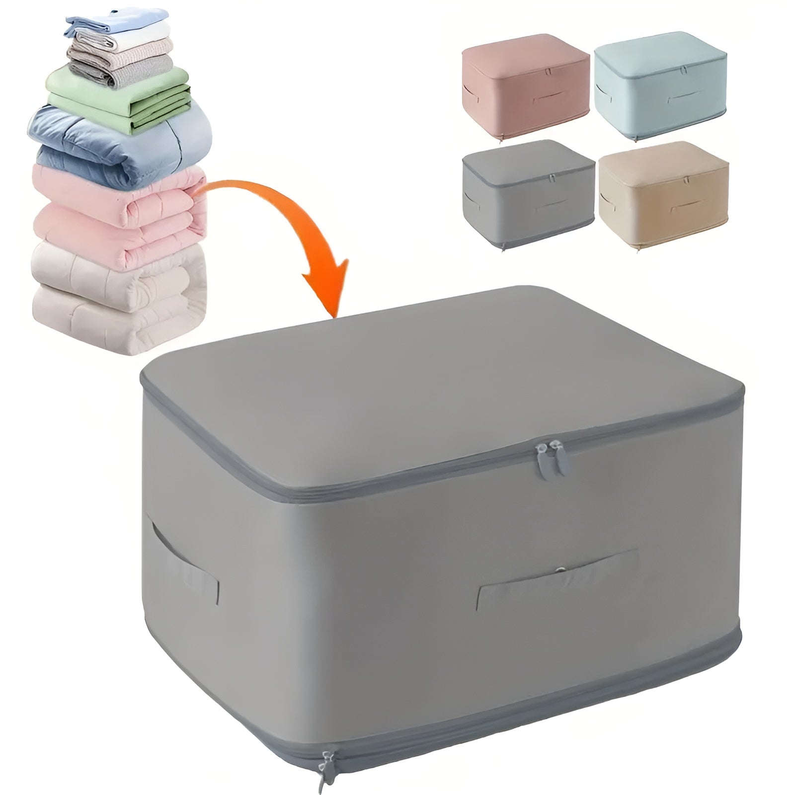 Kompressionspose til Tøj – Transparent, Pladsbesparende til Tøj og Sengetøj i Skabet