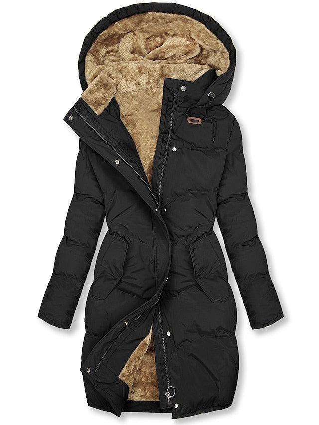 Dames Regular Fit Gewatteerde Pufferjas – Geïsoleerde Winterjas, Casual Outdoor voor Herfst en Winter