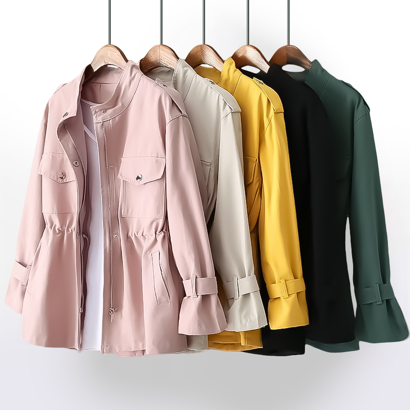Dames Klassieke Trenchcoat – Casual Tussenjas voor Lente en Herfst