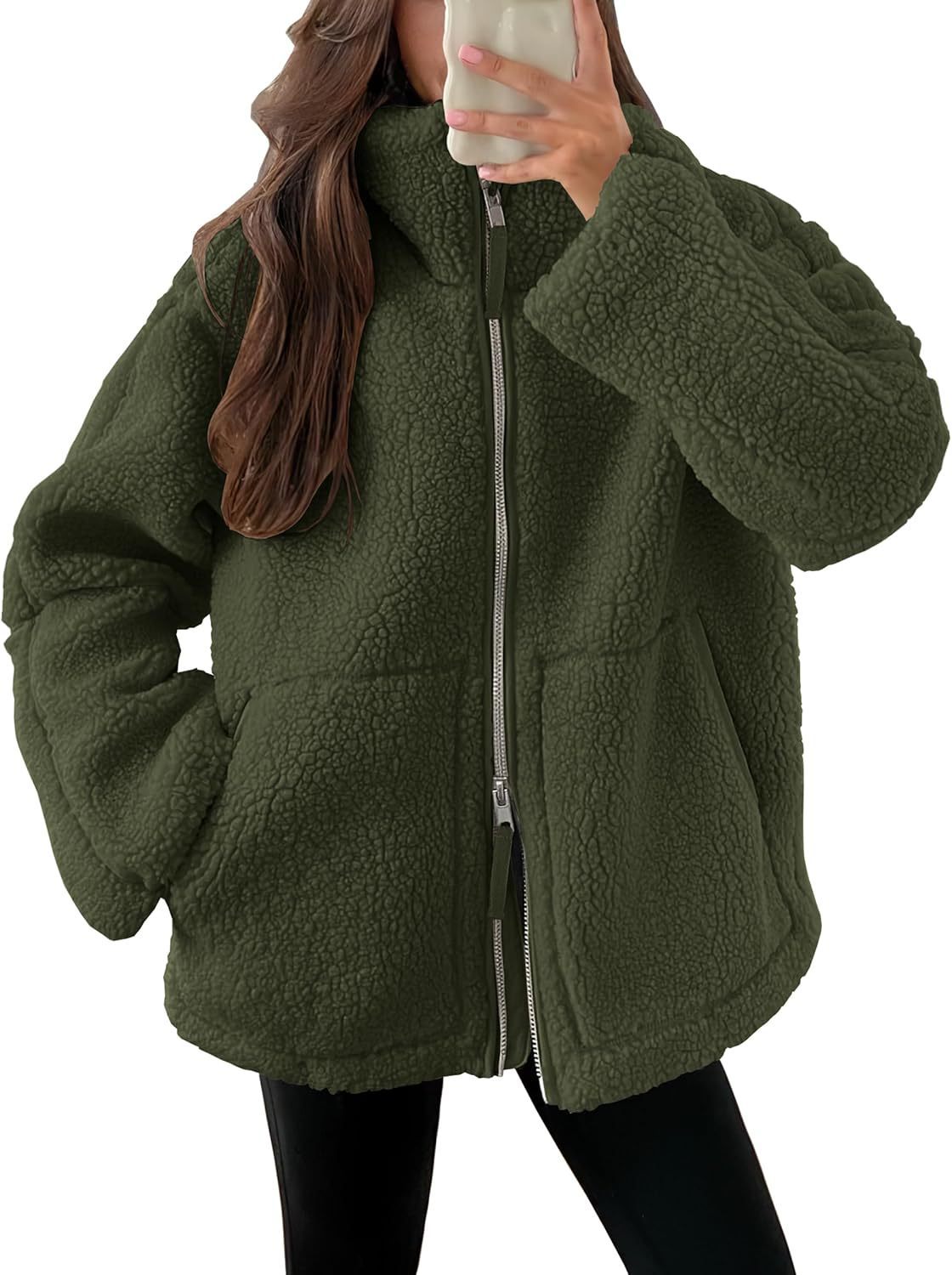 Dames Basic Fleece Jas – Warm Outdoor en Wandelen, Herfst/Winter