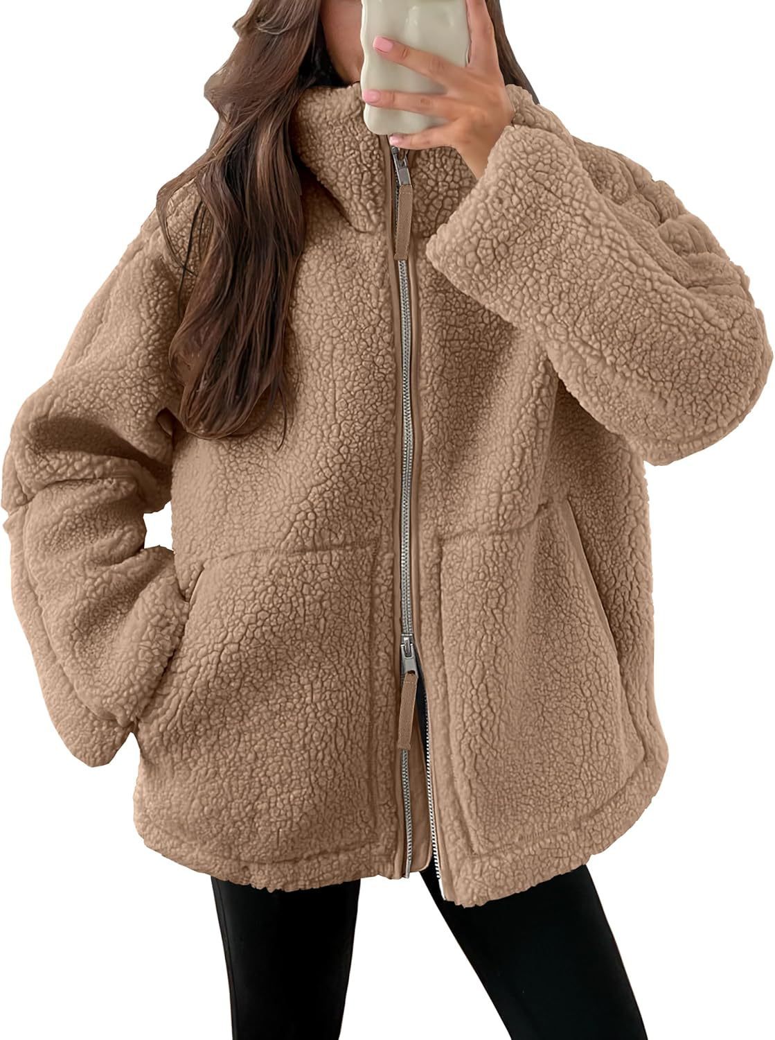 Dames Basic Fleece Jas – Warm Outdoor en Wandelen, Herfst/Winter