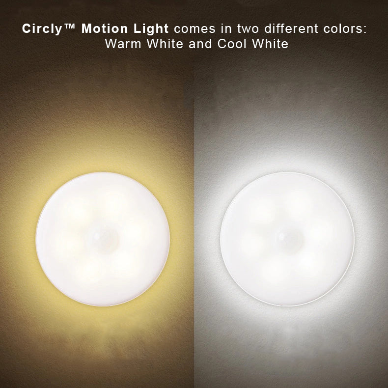 Motion Sensor Lamp – White, Compact Design for Entryway, Stairs, or Closet