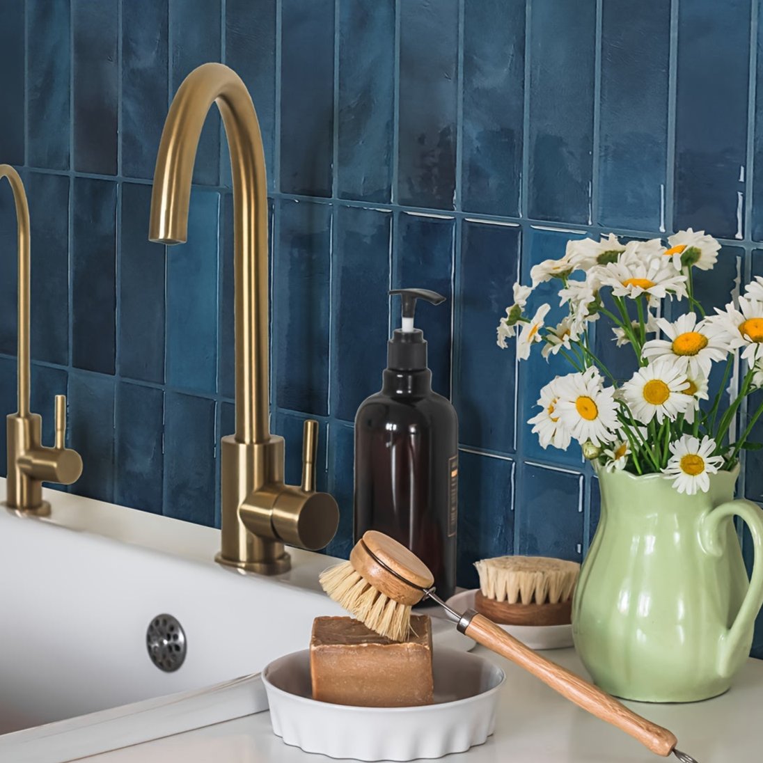 3D Selvklæbende Vægfliser – Vandtæt PVC, Moderne Backsplash til Køkken eller Badeværelse Dekoration