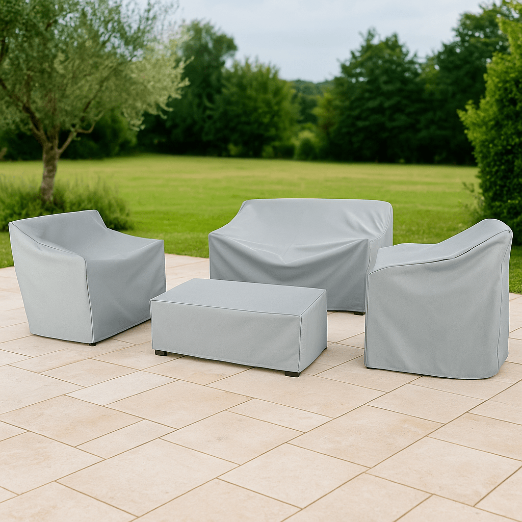 Waterproof Garden Furniture Cover – Black Polyester, UV-Resistant for Protection in All Seasons