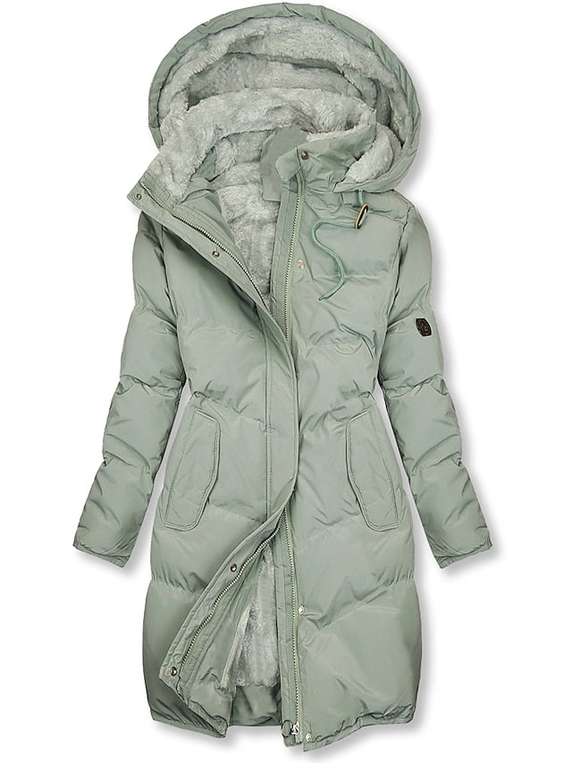 Dames Regular Fit Gewatteerde Pufferjas – Geïsoleerde Winterjas, Casual Outdoor voor Herfst en Winter