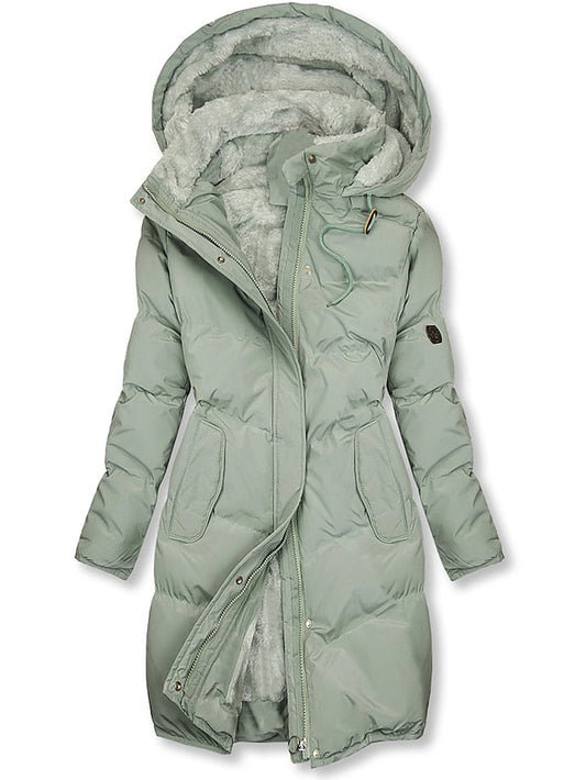 Dames Regular Fit Gewatteerde Pufferjas – Geïsoleerde Winterjas, Casual Outdoor voor Herfst en Winter