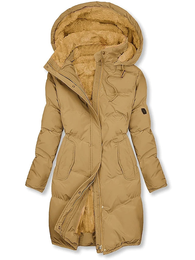 Dames Regular Fit Gewatteerde Pufferjas – Geïsoleerde Winterjas, Casual Outdoor voor Herfst en Winter