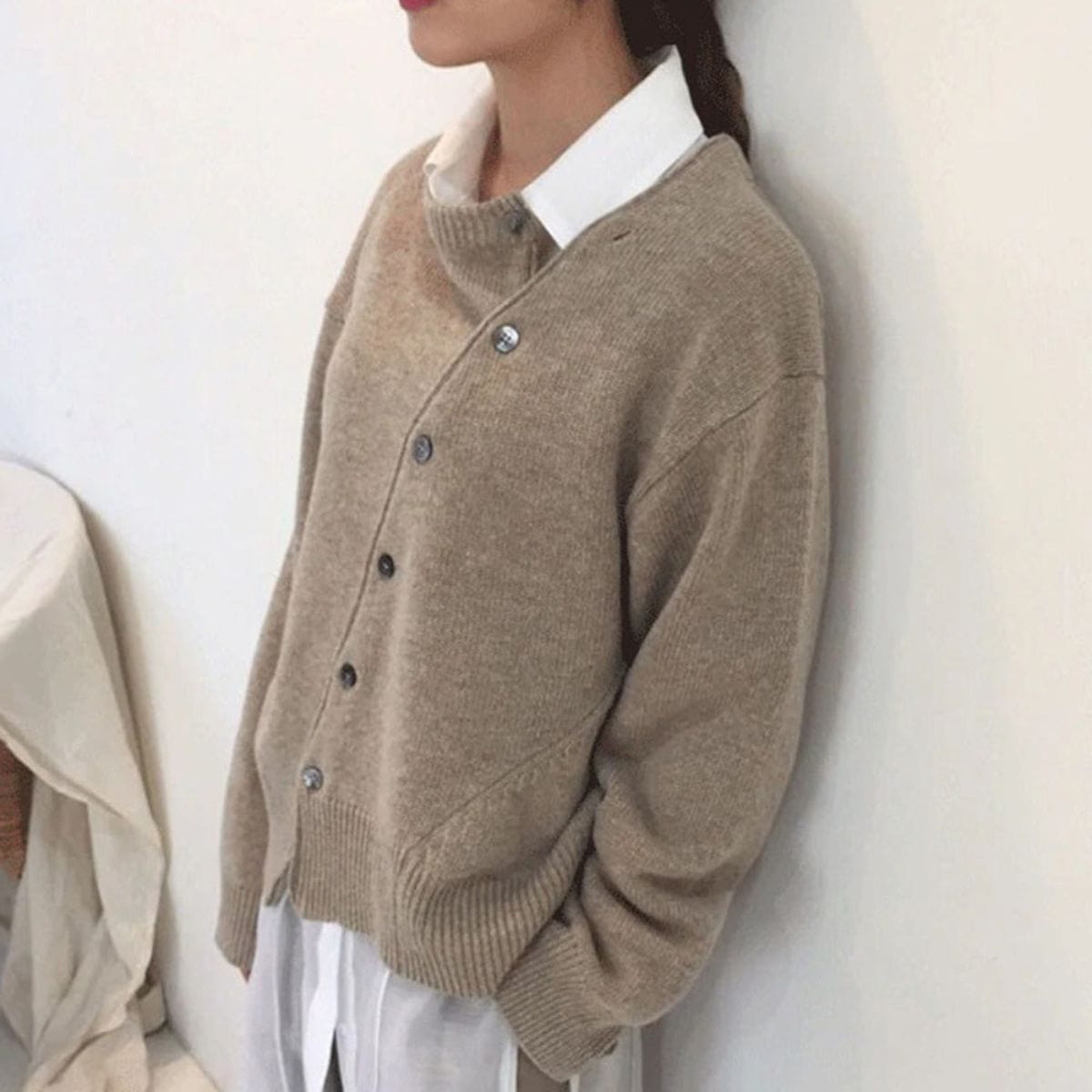 Dames Cardigan met Knoopsluiting – Gebreid Vest