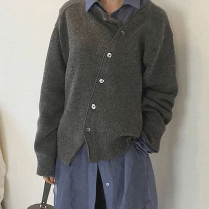 Dames Cardigan met Knoopsluiting – Gebreid Vest