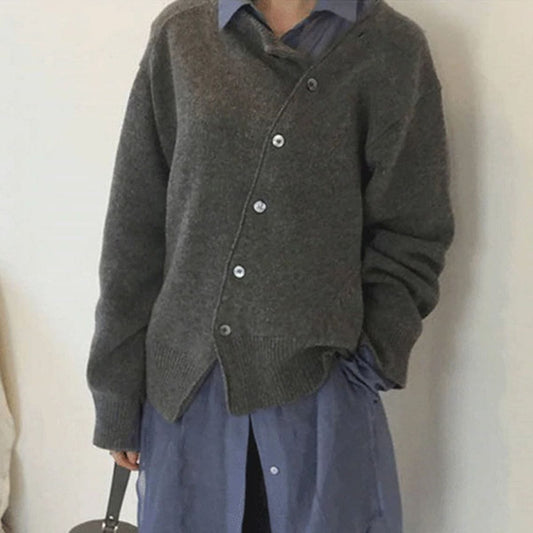 Dames Cardigan met Knoopsluiting – Gebreid Vest
