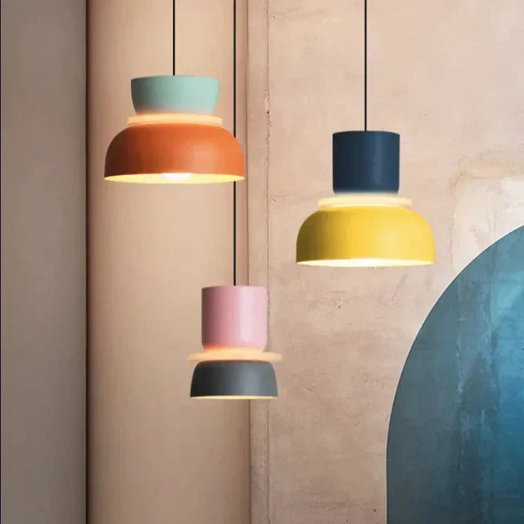Skandinavisk Pendellampe – Pastel Farve, Moderne Design til Stue eller Spisestue