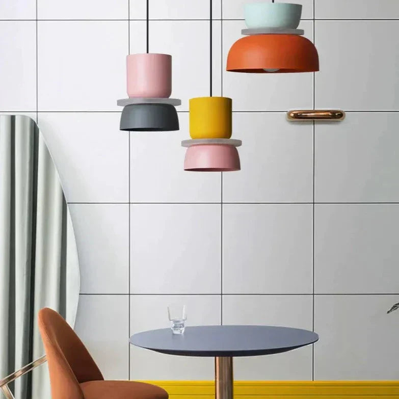 Skandinavisk Pendellampe – Pastel Farve, Moderne Design til Stue eller Spisestue